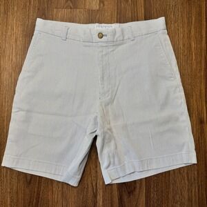 Southern Tide The Skipjack‎ Short Men 34 Blue White Pin Stripe Chino Golf READ